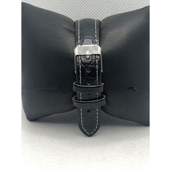 Skagen SKW2677 Women's Black Leather Analog Gray Dial Quartz Wrist Watch KS294 - Picture 4 of 8